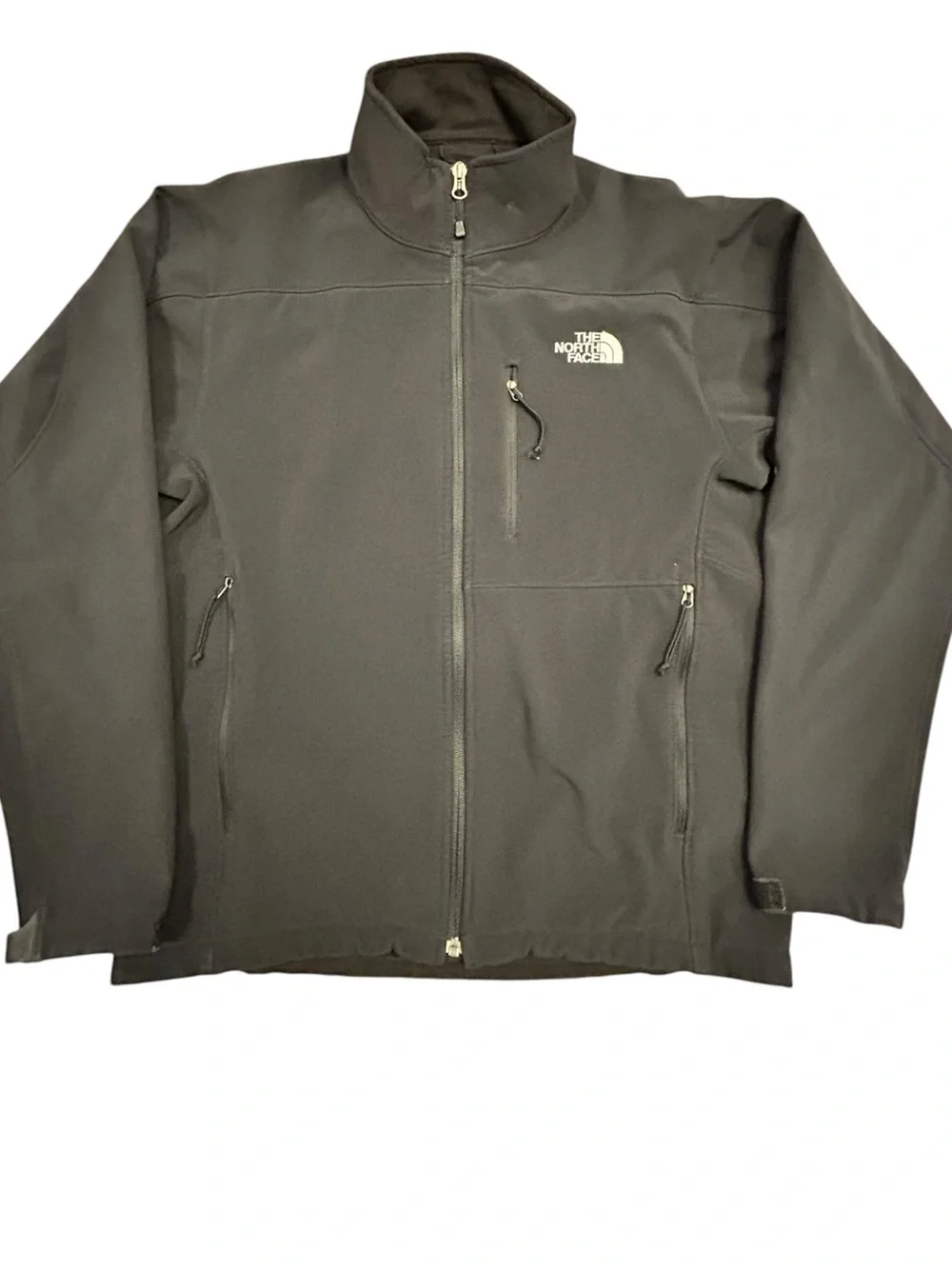 The North Face Men’s Black Softshell Jacket Small Full Zip Casual Water Resist